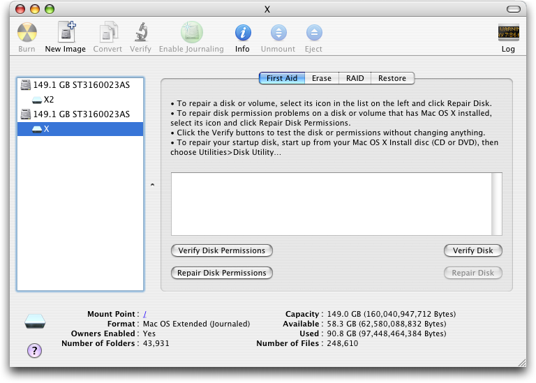 partition tab mac disk utility greyed out for external hard drive